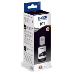 Epson 101 Siyah Mürekkep Şişesi, 127 ml. L4150/L4160/L6160/L6170/L6190/L14150 (C13T03V14A) Black